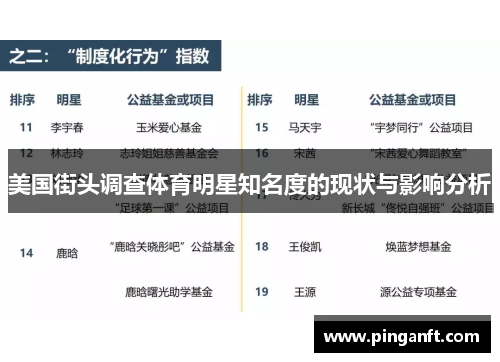 美国街头调查体育明星知名度的现状与影响分析